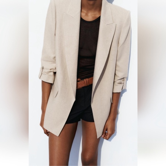 Zara Jackets & Blazers - Zara 100%  blend Open front Blazer